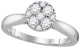 14KT White Gold 0.50CTW-Diamond LARISSA RING