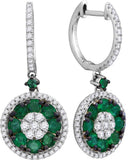 1-2CTW-Diamond 1 CT-EMERALD EARRINGS
