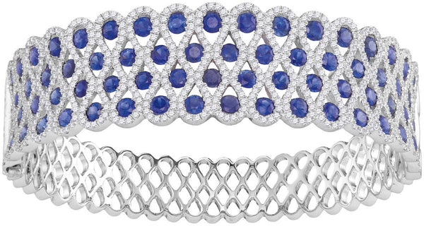 3  1-2CTW-Diamond 8.89CT-SAPP BANGLE