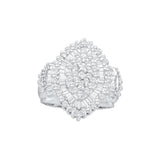 1 CT-Diamond CLUSTER RING