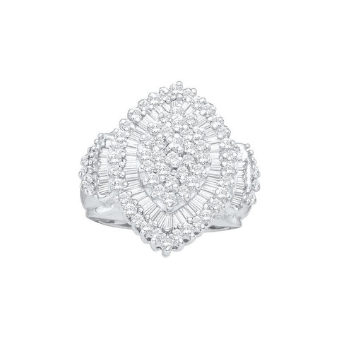 1 CT-Diamond CLUSTER RING