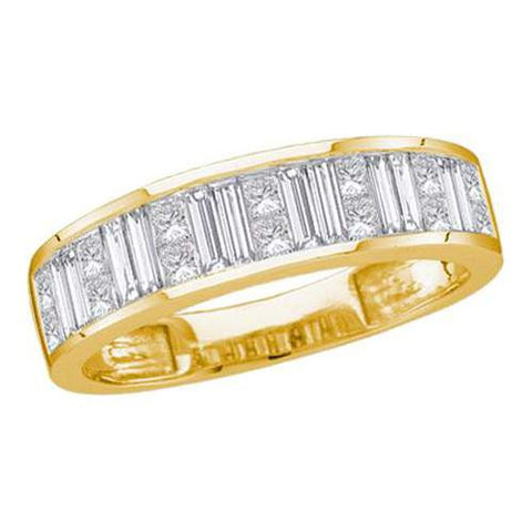 14KT Yellow Gold 0.25CTW DIAMOND INVISIBLE BAND
