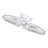 14KT White Gold 0.20CTW DIAMOND ROUND SOL. (EXCELLENT) WHITE GOLD