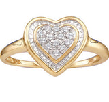 1-10CT-Diamond HEART RING