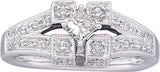 1-2CT-Diamond 1-4CT-CPR BRIDAL RING