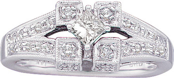 1-2CT-Diamond 1-4CT-CPR BRIDAL RING