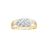1-2CT-Diamond CLUSTER MENS BAND