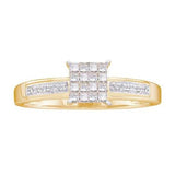 14KT Yellow Gold 0.25CTW DIAMOND  INVISIBLE RING