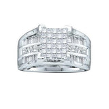 14KT White Gold 1.50CTW  DIAMOND LADIES INVISIBLE RING