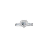 1-4CT-Diamond BLUE HEART RING
