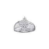 1-5CTW-Diamond CLUSTER RING
