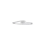 1-2CTW-Diamond FLOWER BANGLE(HE)