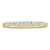 14KT Yellow Gold 0.15CTW  DIAMOND LADIES FASHION BAND