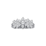 1 CTW-Diamond CLUSTER RING