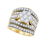 3  CT-Diamond FLOWER RING