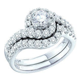 14K White-gold 1.45CT DIAMOND LADIES BRIDAL SET