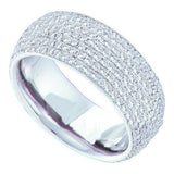 14K White-gold 1.78CT ROUND DIAMOND LADIES FASHION BAND