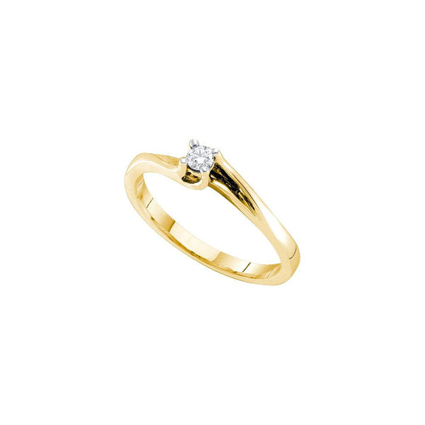 1-10CTW-Diamond RD-CENTER BRIDAL RING