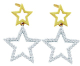 1-4CT-Diamond STAR EARRINGS