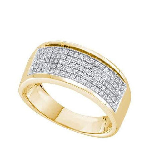 10K Yellow-gold 0.30CT DIAMOND FASHION BAND