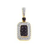 1-4CT-Diamond BLACK  PENDANT