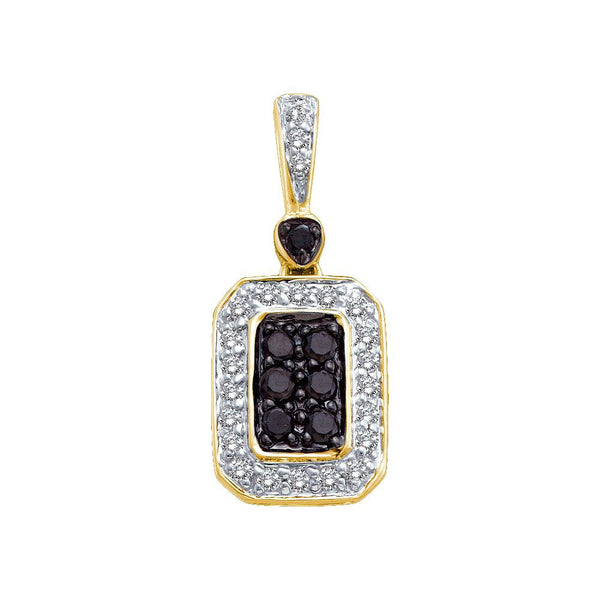 1-4CT-Diamond BLACK  PENDANT