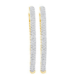 2.0CTW-Diamond FASHION HOOPS