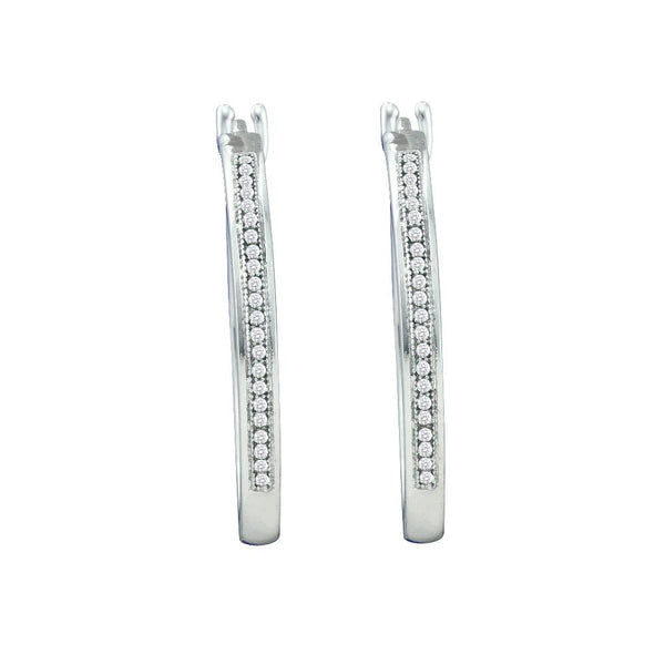 1-6CTW-Diamond MICRO-PAVE HOOPS