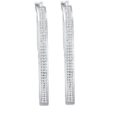 1-2CT-Diamond MICRO-PAVE HOOPS