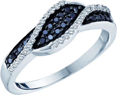 1-4CT-Diamond FASHION BLACK BAND