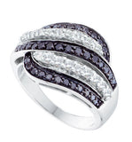 1 CTW-Diamond BLACK  BAND