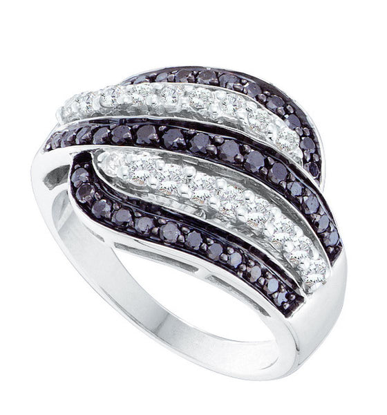 1 CTW-Diamond BLACK  BAND