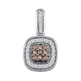 1-4CTW-Diamond FASHION BROWN PENDANT