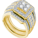 14K Yellow-gold 1.51CT DIAMOND  FASHION BRIDAL SET