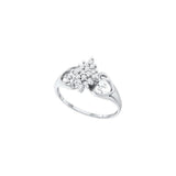 1-6CTW-Diamond CLUSTER RING
