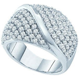 14KT White Gold 2.00CTW  DIAMOND FASHION BAND