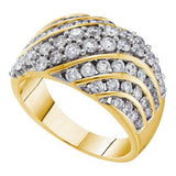 14KT Yellow Gold 2.00CTW DIAMOND  FASHION BAND