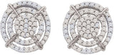 3-8CT-Diamond MICRO-PAVE EARRINGS