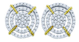 3-8CT-Diamond MICRO-PAVE EARRINGS