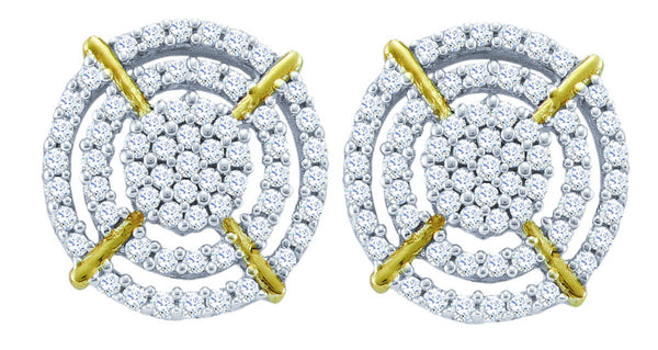 3-8CT-Diamond MICRO-PAVE EARRINGS
