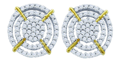 3-8CT-Diamond MICRO-PAVE EARRINGS
