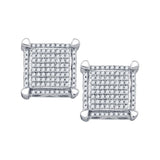 1-3CTW-Diamond MICRO-PAVE MENS EARRINGS
