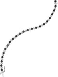 2  1-3CT-Diamond BLACK  BRACELET