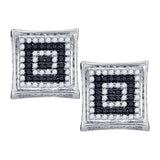 1-3CTW-Diamond MICRO-PAVE MENS EARRINGS