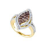 1 5-8CT-Diamond BROWN  RING