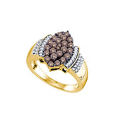 1 CTW-Diamond BROWN  RING