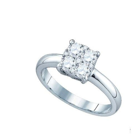 18KT White Gold 0.34CTW DIAMOND LADIES LARISSA DIAMOND RING