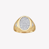 1-4CT-Diamond CLUSTER MEN RING