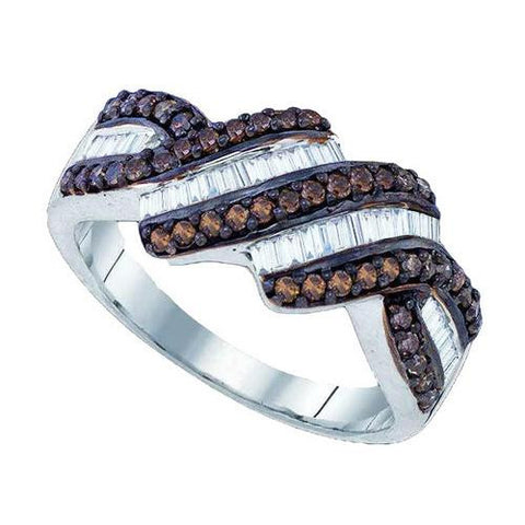 925 Sterling Silver White 0.78CT DIAMOND FASHION RING