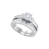 1 5-8CTW-Diamond BRIDAL SET